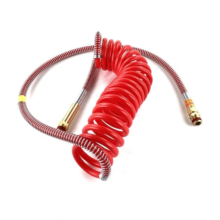 Phillips Line Assy, Air, Coiled, Brake, Power Grip, Red Emergency Coil Only, 15 Ft Working Length W/ 40 11-3380